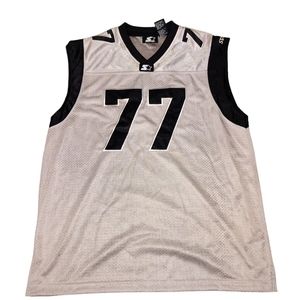 Starter Jersey Men's Size M Sliver and Black